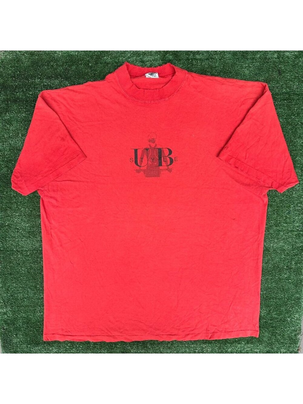 Vintage 90s UnionBay Athletic Sporty T-Shirt Bright Red XXL Single Stitch Baggy